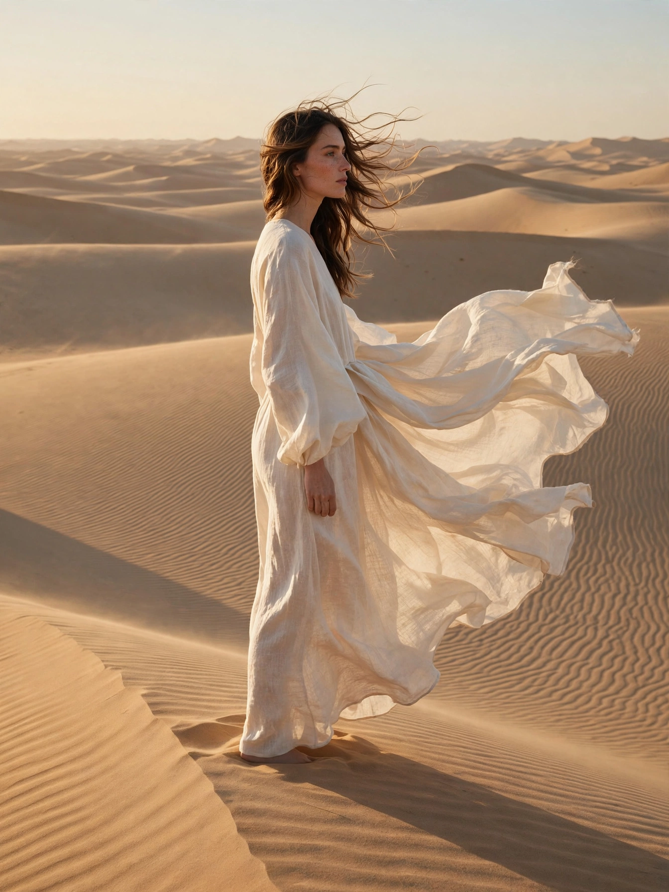 Dune Silence — Minimalist Desert Editorial Prompt preview 1