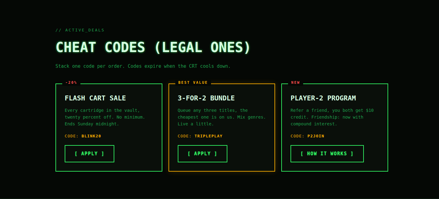 Terminal Retro UI preview 3