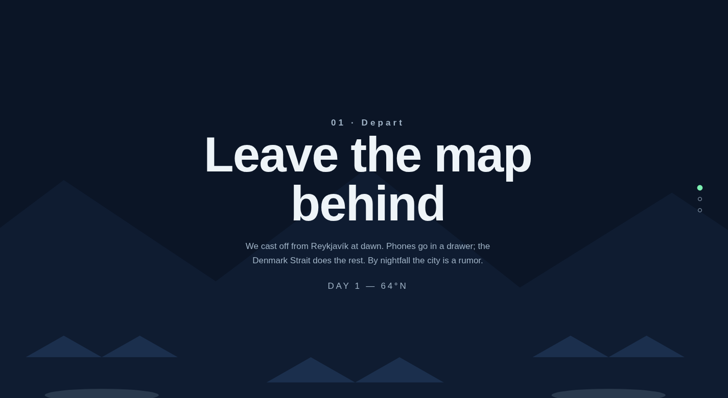 Scroll Narrative UI preview 2