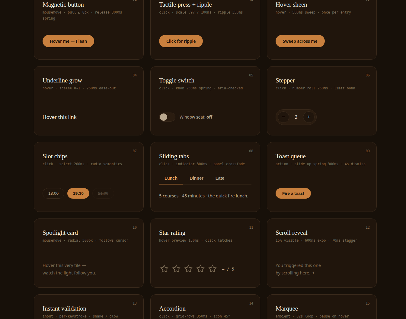 Micro Interaction UI preview 2