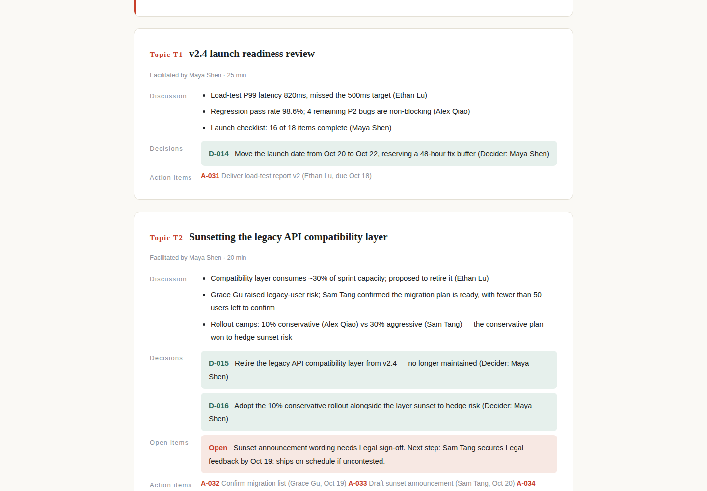 Meeting Notes Writer preview 2
